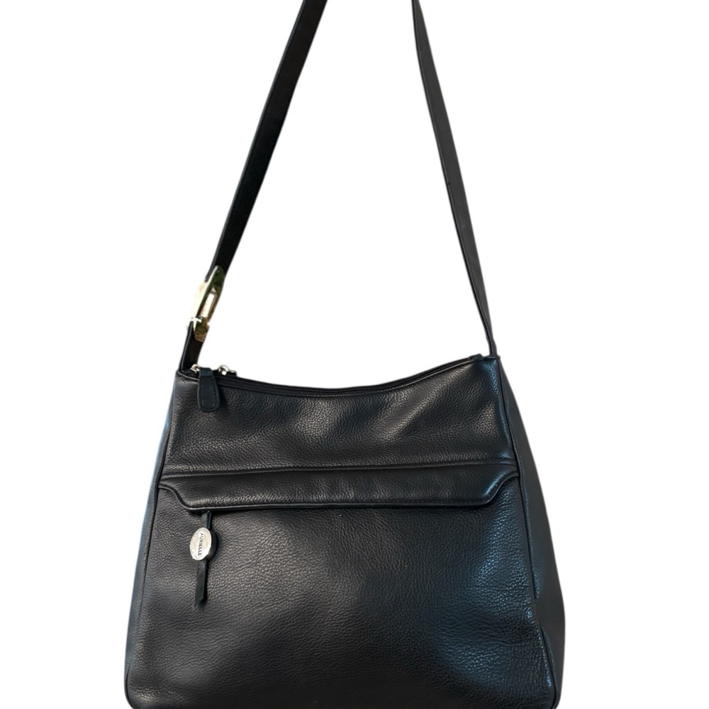 Aurielle Black Leather Shoulder Bag
